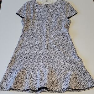 Michael Kors Black and White Floral Dress